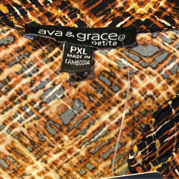 🎁AVA & GRACE NWT FALL COLORS TOP BUTTONS CLOSURE/2 FRONT POCKETS/ROLL SLEEVES - Picture 2 of 8